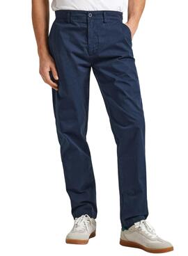 Pantalón Pepe Jeans Slim Chino Marino Para Hombre