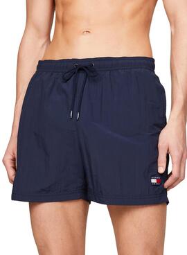 Bañador Tommy Jeans Crinkle Marino Para Hombre