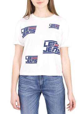 Camiseta Lee Graphic Blanca Mujer
