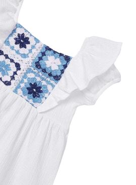Conjunto Mayoral Crochet Blanco para Niña