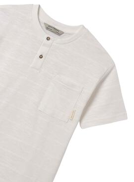 Camiseta Mayoral Estructura Rayas Blanco para Niño