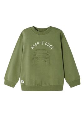 Sudadera Mayoral Embossed Verde para Niño