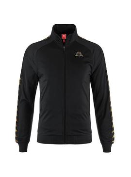 Chaqueta Kappa Anniston Negro Oro Hombre y Mujer