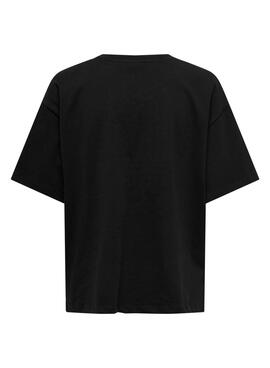 Camiseta Only Halia Negro Para Mujer