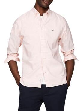 Camisa Tommy Hilfiger 1985 Cuadros Rosa Hombre