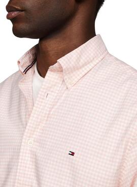 Camisa Tommy Hilfiger 1985 Cuadros Rosa Hombre