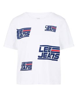 Camiseta Lee Graphic Blanca Mujer