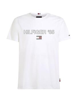 Camiseta Tommy Hilfiger 85 Blanco Para Hombre