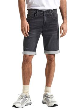 Bermuda Pepe Jeans Gymdigo Negro Para Hombre