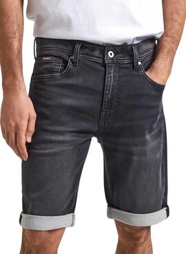 Bermuda Pepe Jeans Gymdigo Negro Para Hombre