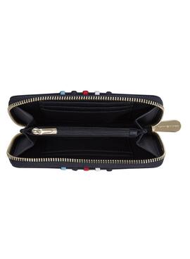 Cartera Tommy Hilfiger Poppy Large Rayas Marino