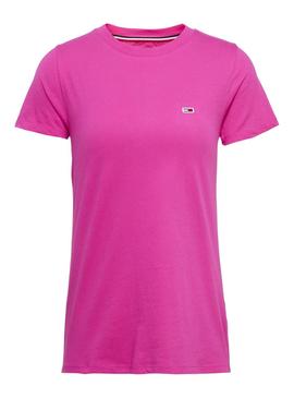 Camiseta Tommy Jeans Classic Fucsia Mujer