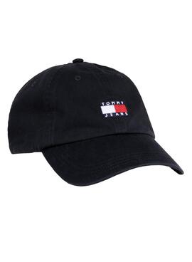 Gorra Tommy Jeans Heritage Con Parche Negro