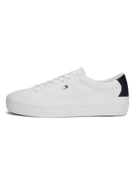 Zapatillas Tommy Hilfiger Monotype Blanco Mujer