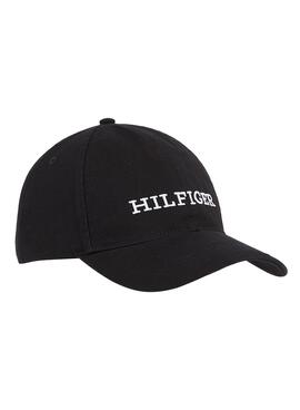 Gorra Tommy Hilfiger Monotype Negro Para Hombre