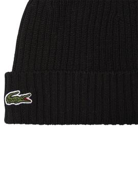 Gorro Lacoste Básico Negro Para Hombre Y Mujer