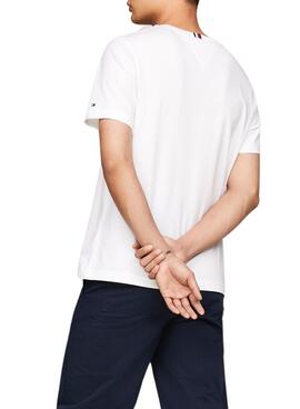 Camiseta Tommy Hilfiger Coin Blanco Para Hombre