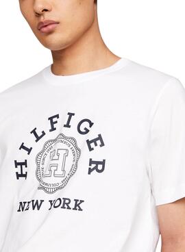 Camiseta Tommy Hilfiger Coin Blanco Para Hombre
