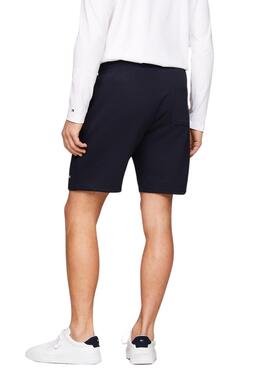 Bermudas Tommy Hilfiger Logo Marino Para Hombre