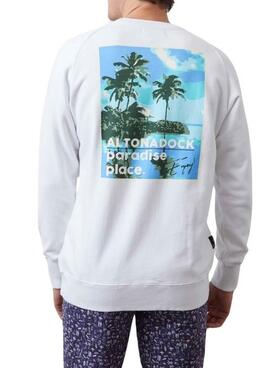 Sudadera Altonadock Paradise Blanco Para Hombre