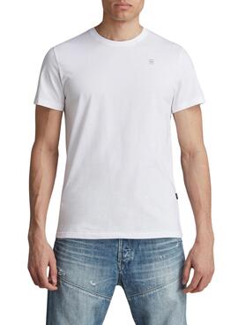 Camiseta G-Star Base Blanco Para Hombre