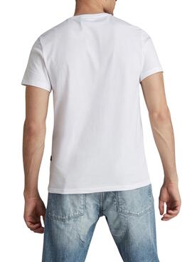 Camiseta G-Star Base Blanco Para Hombre