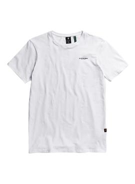 Camiseta G-Star Slim Base Blanco Para Hombre