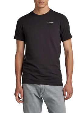 Camiseta G-Star Slim Base Negro Para Hombre