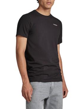 Camiseta G-Star Slim Base Negro Para Hombre