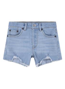 Shorts Levis 501 Azul Para Niña