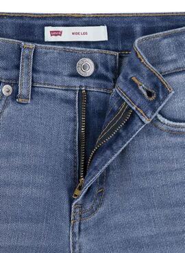 Pantalón Vaquero Levis Wide Azul Para Niña