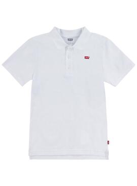 Polo Levis Tape Blanco Para Niño