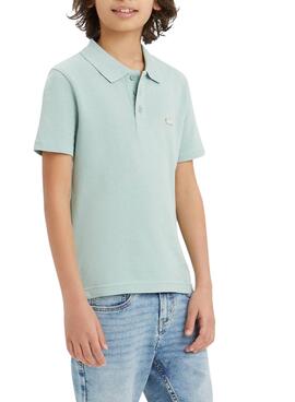 Polo Levis Tape Azul Para Niño