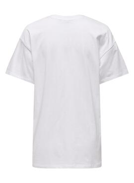 Camiseta Only Pixie Blanco Para Mujer