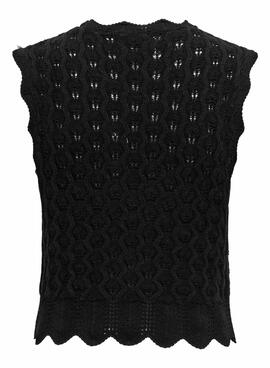 Top Only Luna Crochet Negro Para Mujer