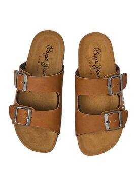 Sandalias Pepe Jeans Kansas Marrón Niño y Niña