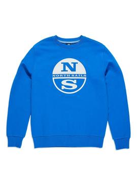 Sudadera North Sails Logo Azul Hombre