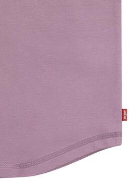 Camiseta Levis Curved Morado Para Niño