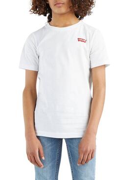 Camiseta Levis Hit Blanco Para Niño