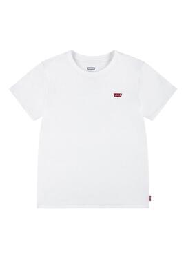 Camiseta Levis Hit Blanco Para Niño