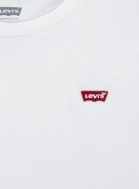 Camiseta Levis Hit Blanco Para Niño