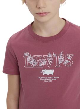 Camiseta Levis Natural Granate para Niño