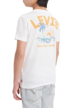 Camiseta Levis Scenic Blanco Para Niño