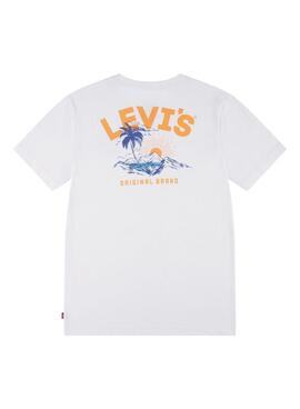 Camiseta Levis Scenic Blanco Para Niño