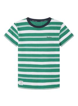 Camiseta Pepe Jeans Reeve Verde Para Niño