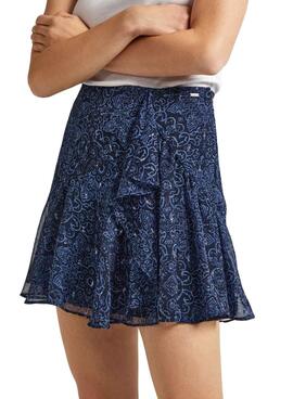 Falda Pepe Jeans Cressida Azul Para Mujer