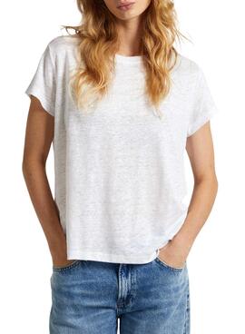 Camiseta Pepe Jeans Lilian Blanco Para Mujer