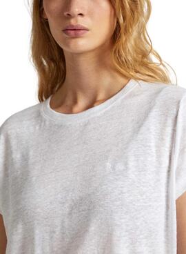 Camiseta Pepe Jeans Lilian Blanco Para Mujer