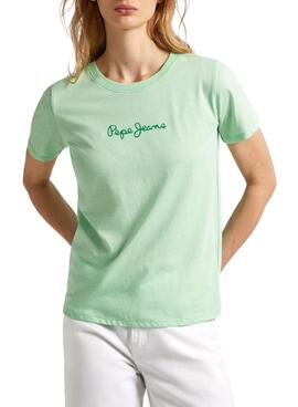 Camiseta Pepe Jeans Lorette Verde Para Mujer