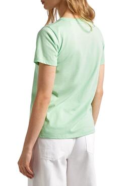 Camiseta Pepe Jeans Lorette Verde Para Mujer